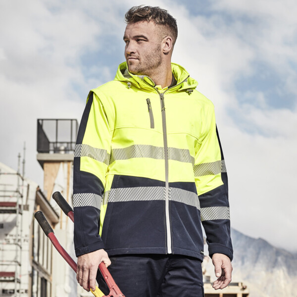 Syzmik Unisex Streetworx 2 In 1 Stretch Softshell Jacket Thumbnail