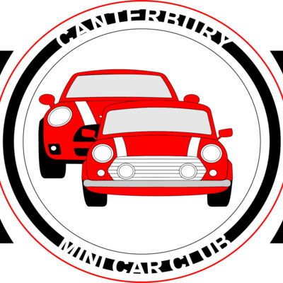 Mini Car Club Red with Black Wings and Transparent Inner Circle Thumbnail